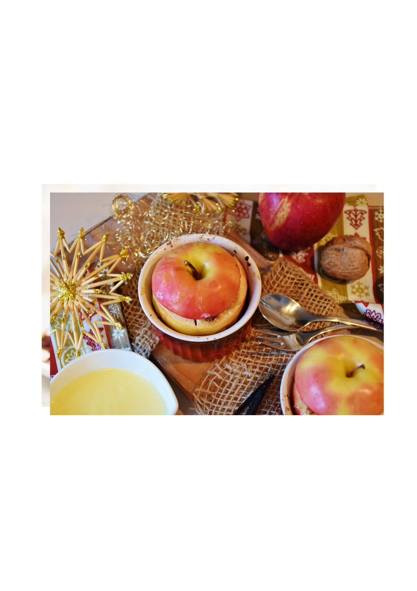 gefüllter Bratapfel mit Vanillesauce – Cook &amp; Grill GmbH