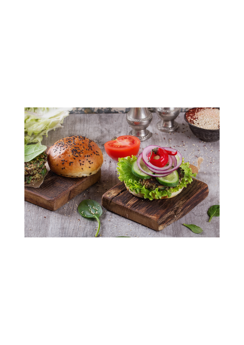 Vegetarischer Burger mit Quinoa Laibchen Cook & Grill GmbH